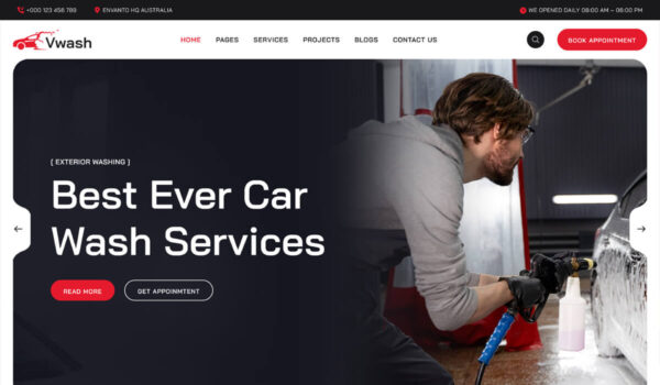car wash website