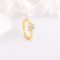 Gold Plated 925 Silver Golden Snowflake Adjustable Ring for Women - Image 3