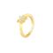 Gold Plated 925 Silver Golden Snowflake Adjustable Ring for Women - Image 4