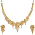 18k Gold Plated Wedding Jewellery Jewellery Set For Women