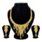 Lavish 24 Carat Gold Plated Floral Choker Necklace Set - Image 4